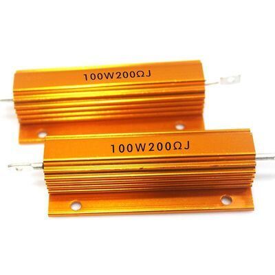 Qualidade Resistor de fio enrolado 50W 10 ohms 10RJ RX24 ouro alumínio Shell sobrecarga forte de poder superior fábrica