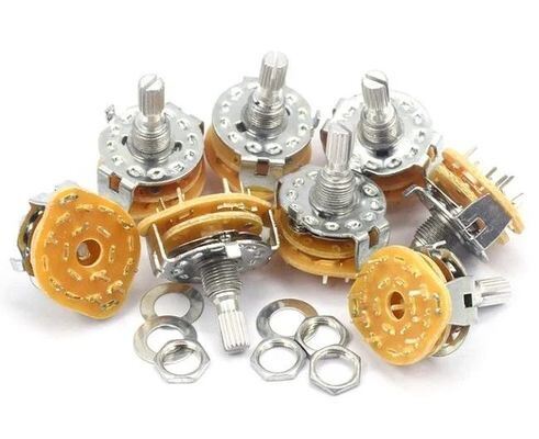 Qualidade 2pcs RS25 Rotary Selector Switch 1 Pole 11 Posição 500V AC 1 MIN fábrica