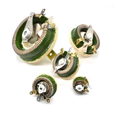 Qualidade BC1 Resistor de potência variável Reostato Disco redondo Resistor ajustável enrolado em fio 25W 50W 100W fábrica