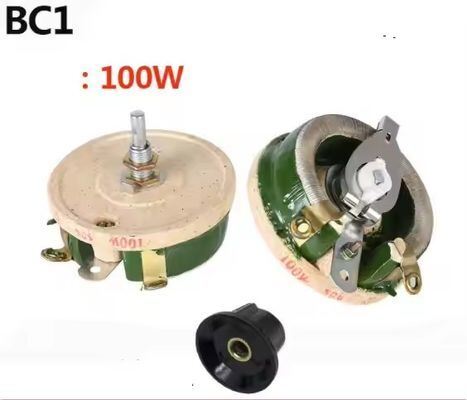 Qualidade BC1 Resistor ajustável de disco de porcelana deslizante de alta potência 25W 50W 100W 500W fábrica