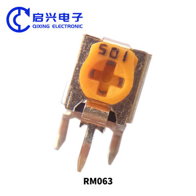 RM063 Amarelo Resistor ajustável Vertical WH06-1C Horizontal WH06-2C Potenciômetro 1K 5K 20K 100K 102 103 205