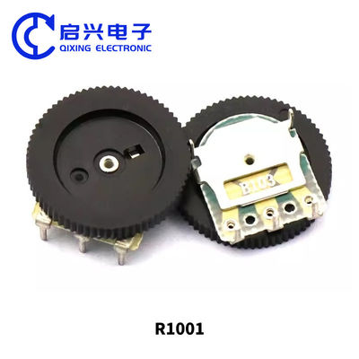 Potenciômetro de roda de discagem de 1K Ohm para controle de volume do interruptor de áudio estéreo 16x6mm