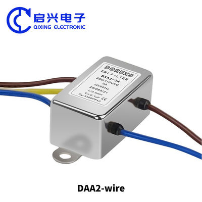 DAA2 220V 1A-10A Filtro de ruído EMI de linha de fase única