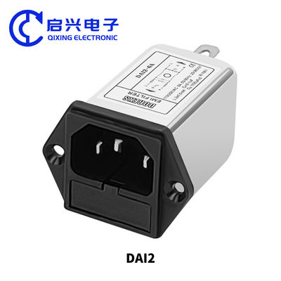 DAI2 10A Filtro EMI AC de fase única com conector IEC