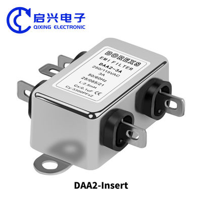 DAA2 Filtro EMI de inserção de fase única 220V 3A 6A 10A 50/60Hz
