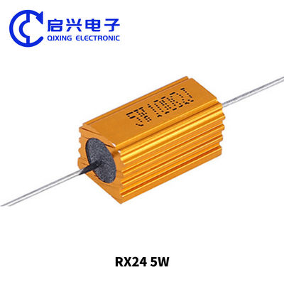 Resistência de Wirewound 5W 100ohm com concha de alumínio dourado