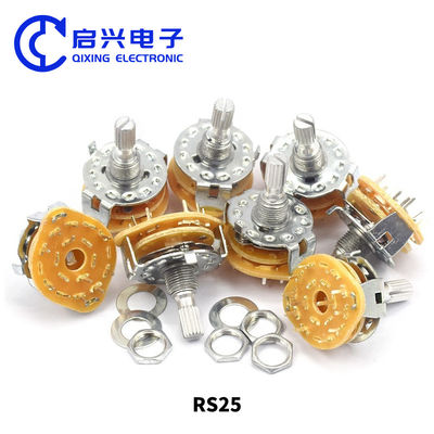 2pcs RS25 Potentiometer Switch rotativo 2*5 Files 10000 Ciclos