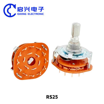 2pcs RS25 Rotary Selector Switch 1 Pole 11 Posição 500V AC 1 MIN