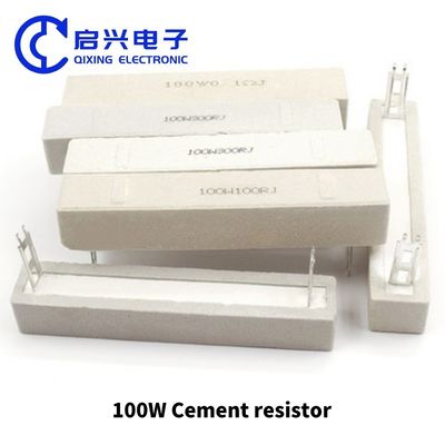 China fábrica resistor 1W 2W 3W 5W 11W 15W 17W 20W 25W resistor de cimento cerâmico resistores de cimento