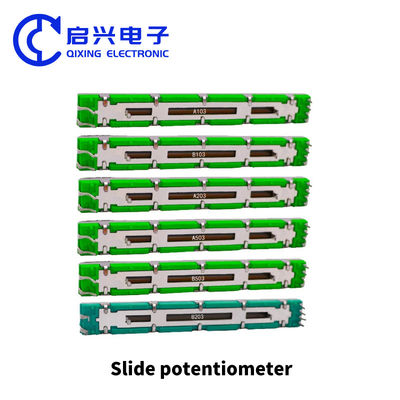 Fader de mistura de 75 mm B10K potencialómetro deslizante duplo estereométrico B103