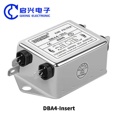 Filtro de energia EMI de fase única 220V Série DBA4 Corrente 20A-30A