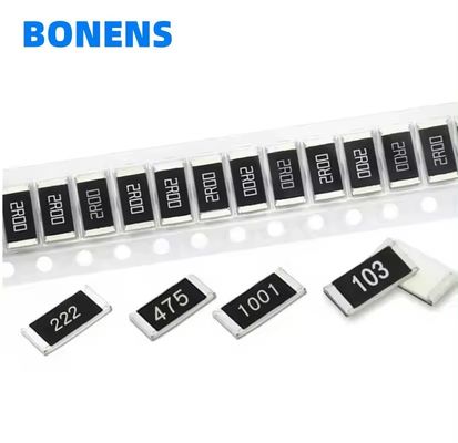 Resistência de chip de película espessa SMD 0201 0402 0603 0805 1206 1210 2512 1812 2010 2512 0R-1R-10M 1% 5% Resistência SMD