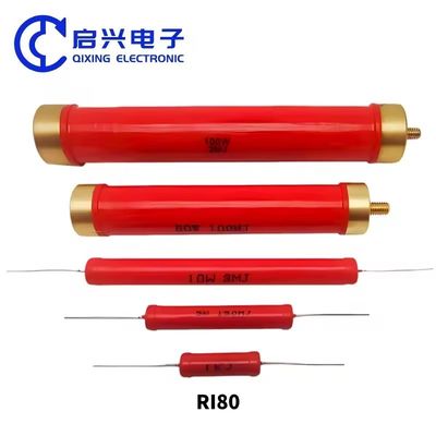 Ri80 10W 20W 30W 50W 100W 200W 300W 500W 1000W 100 Ohm Resistores cilíndricos fixos de alta tensão