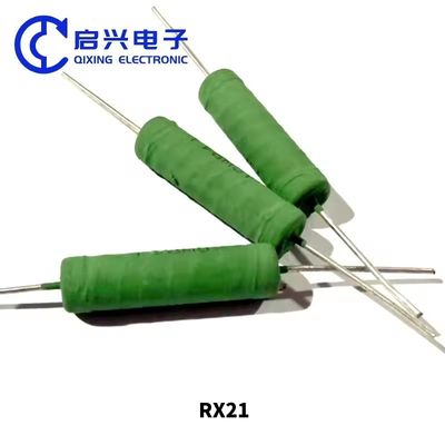 RX21 Tinta verde de alta precisão Cimento de potência fixa Resistência de enrolamento de fio 0,5W 1W 2W 3W 4W 5W 6W 8W 10W 12W