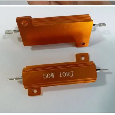 Resistência de arame 50w 10 Ohm 10rj RX24 Resistência de alta potência de concha de alumínio