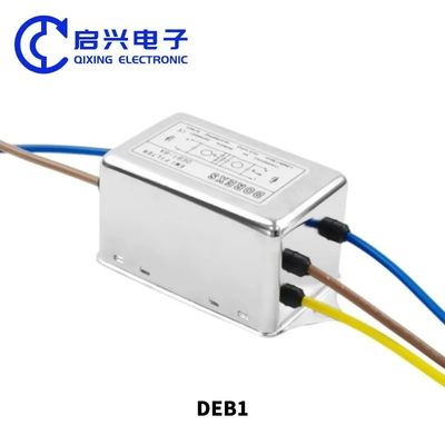 DEB1 Filtro de energia 220v 20a Filtro de emissões industriais de fase única AC 1A 3A 6A 10A