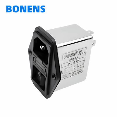 Dbi6 Emc Emi Filtro de ruído com fusível e interruptor 220v Filtro de baixa passagem Filtro de ruído amplamente utilizado 1a 3a 6a 10a
