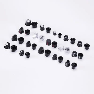 Venda de controle de volume de alumínio botão de áudio botão de eixo de 6mm d customizado mixer fader botões de metal