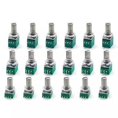 RK097N 15mm Manutenção 3 5 6 Pin Potenciômetro de eixo de áudio selado para ajuste do amplificador de áudio