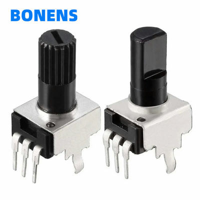 10pcs Rv09 Vertical 12.5mm Eje 1k 2k 5k 10k 20k 50k 100k 0932 Resistência ajustável 9 Potenciômetro de vedação de 3 pinos