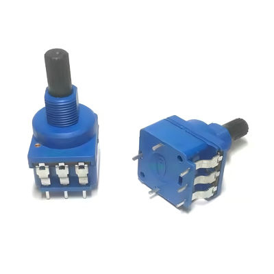 WH116AK série 10A Alto fluxo de corrente de eixo de plástico de longa vida Potenciômetro rotativo Potenciômetro à prova de poeira para dimmer