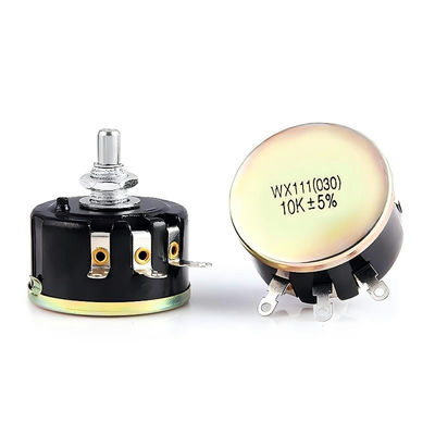 WX111 4K7 Potenciômetro de ferida de fio de giro único Resistência ajustável 1W Potenciômetro