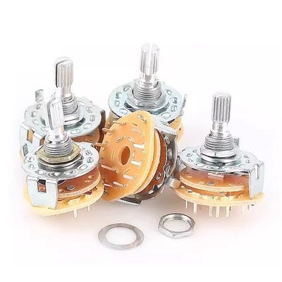 2pcs RS25 Rotary Selector Switch 1 Pole 11 Posição 500V AC 1 MIN