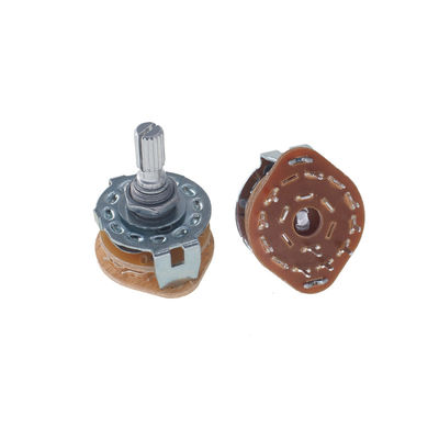 Interruptores elétricos rotativos de desempenho com ângulo de rotação N/A e corrente DC30V 0.3A Max.