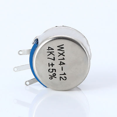 WX14-12 3W Potenciômetro de ferida de fio de volta única 47R 100R 470R 1K 2K2 3K3 4K7 5K6 10K