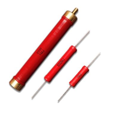 Resistor de alta tensão RI80 5W 10-100kΩ ±5% de tolerância
