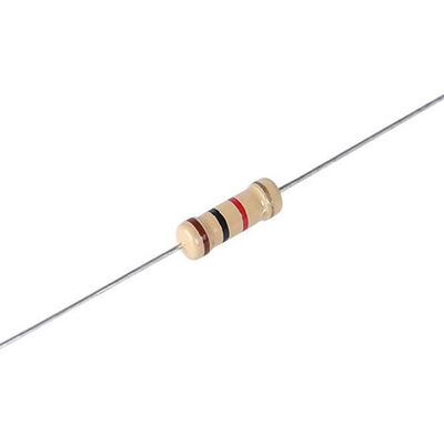 1/8W-5W resistor de película de carbono com tolerância de ±5% e certificação ROHS