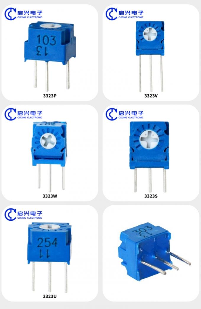 3323 Série Potenciômetro de trituração de vidro de vidro metálico de giro único 3323s 1