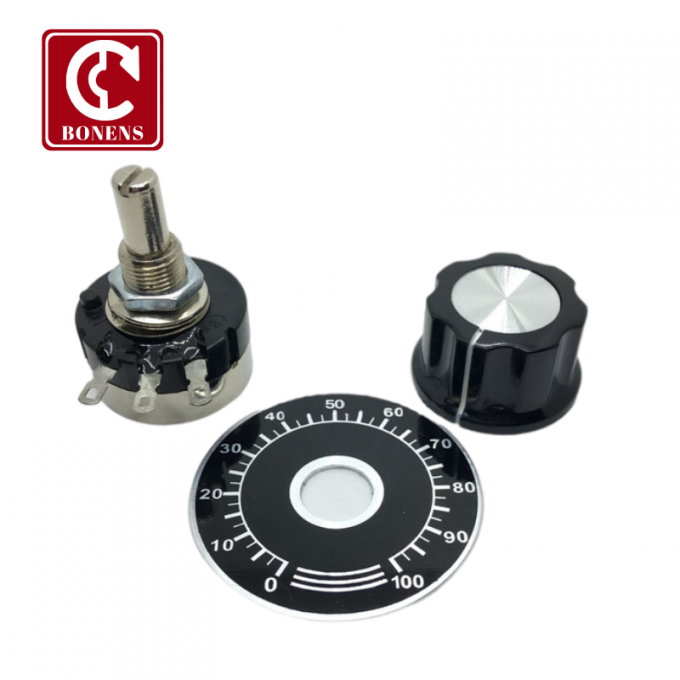 RV24YN20S resistor rotativo variável de filmes de carbono ajustável, de potência única 1