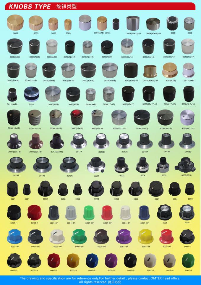 AG1 D eixo 15X16mm bot&otilde;es de potenci&ocirc;metro de pl&aacute;stico V&aacute;rios tipos Acess&oacute;rios eletr&ocirc;nicos 9