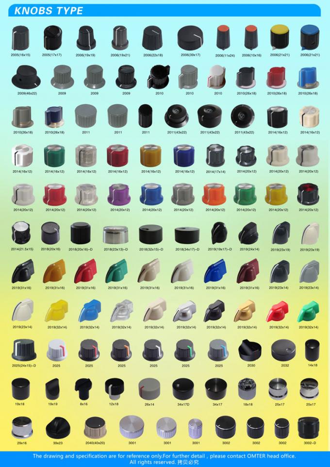 AG1 D eixo 15X16mm bot&otilde;es de potenci&ocirc;metro de pl&aacute;stico V&aacute;rios tipos Acess&oacute;rios eletr&ocirc;nicos 11