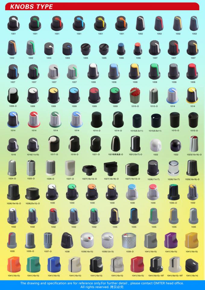 AG1 D eixo 15X16mm bot&otilde;es de potenci&ocirc;metro de pl&aacute;stico V&aacute;rios tipos Acess&oacute;rios eletr&ocirc;nicos 12