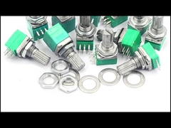 RK097NS Interruptor de potenciômetro rotativo de eixo F único B10K B20K B50K B100K