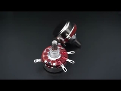 WTH118-2W 100k Potenciômetro de banda dupla com comutação de carbono