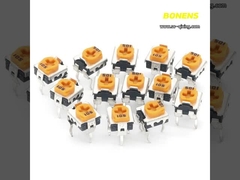 RM063 potenciômetro trimmer de filme de carbono de volta única amarelo 500 ohm 1k 5K 50K